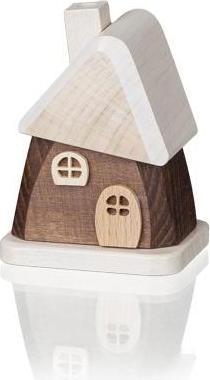 Produktbild Crottendorfer 3402 - Räucherhäuschen aus Holz mit schiefem Dach, braun