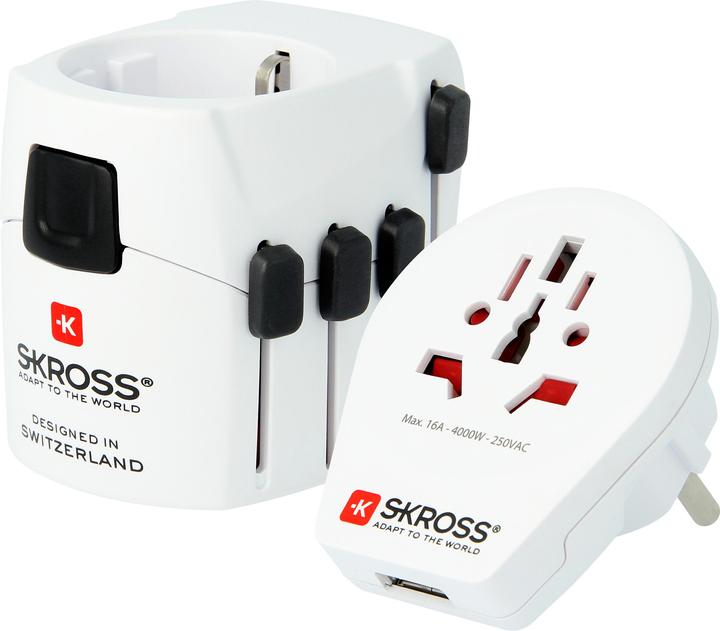 Skross Pro-World & USB - Travel Adapter