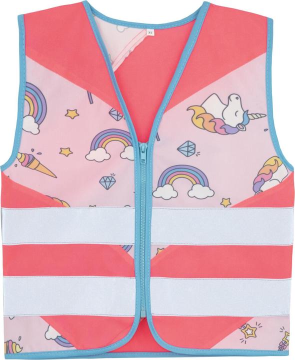 Produktbild Korntex Kinder Warnweste Fantasy Pink/Einhorn CO2 Neutral XXS EN 17353 ® ACTFANUNIN (XXS)