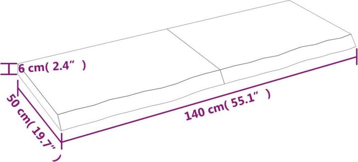 Actual product image VidaXL Emerald (140 x 50 x 6 cm)
