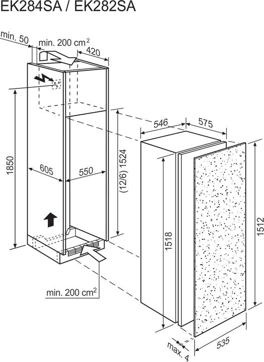 Actual product image Electrolux EK284SARBR (262 l)