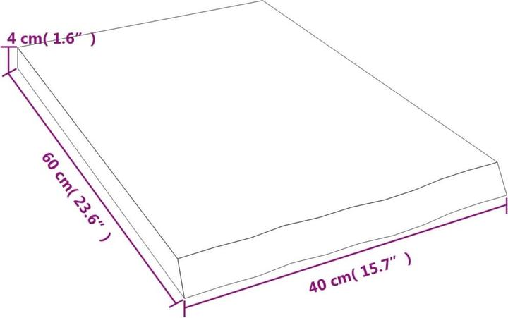 Actual product image VidaXL Emerald (40 x 4 x 60 cm)