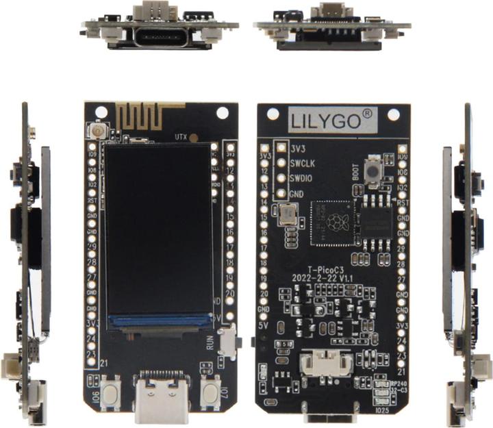 Actual product image Lilygo T-PicoC3 ESP32-C3 RP2040 Dual MCU with 1.14 inch display
