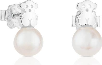 Image du produit Tous Petites boucles d'oreilles en argent avec un ours et une vraie perle 615270135