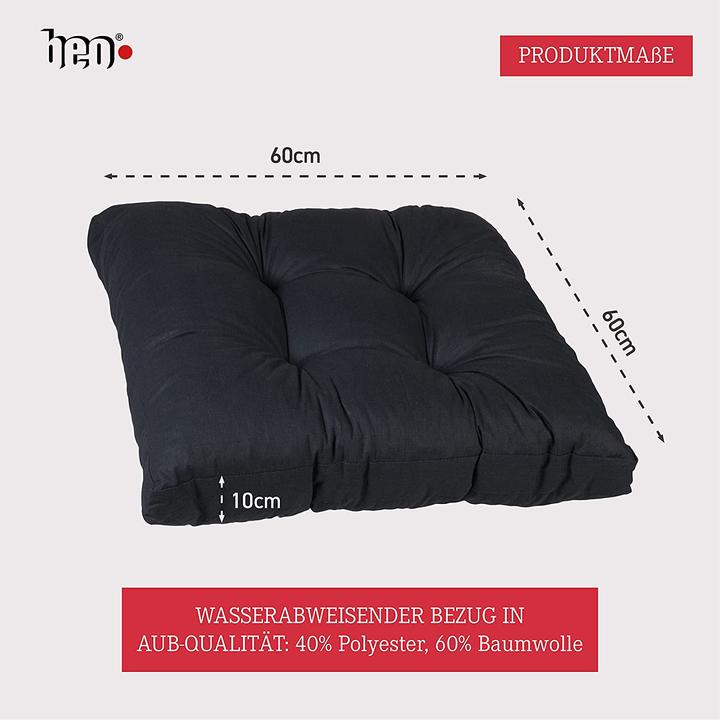 Image du produit Beo Garden Set 2x coussins d'assise lounge (60 x 60 cm)