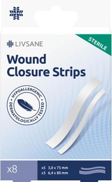 Livsane Wundverschlussstreifen steril (8 x)