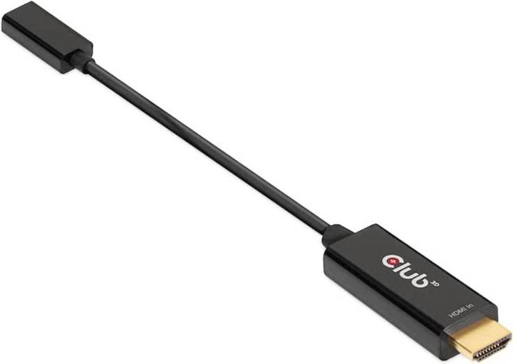 Produktbild Club 3D HDMI (Typ A) — USB C (HDMI, USB Typ-C, 22 cm)