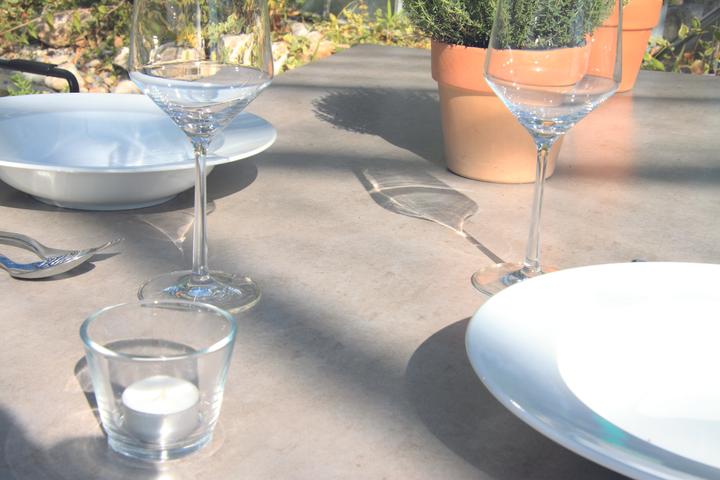 Image du produit Acamp Set 4x ALPHA Rope fauteuil empilable + 1x ALPHA table en verre (160 cm)
