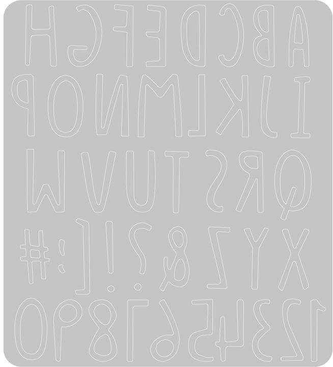 Image du produit Sizzix Thinlits Punch Set - Alphabet dessiné à la main