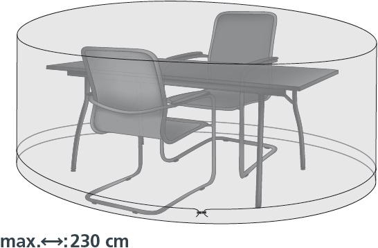 Immagine prodotto Acamp Copertura per gruppo di seduta ovale circa 230x135x70cm