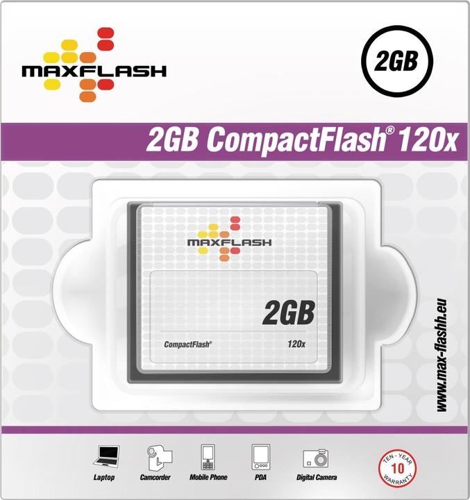 MaxFlash CF Card 2GB, 120x (2 GB, CF)