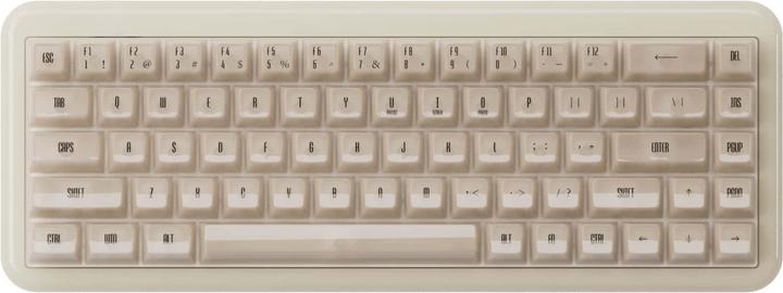 Actual product image Akko YU01 Antique Jade Gaming Keyboard, RGB - 65%, V3 Piano Pro Switches (ISO) (US, Cable, Wireless)