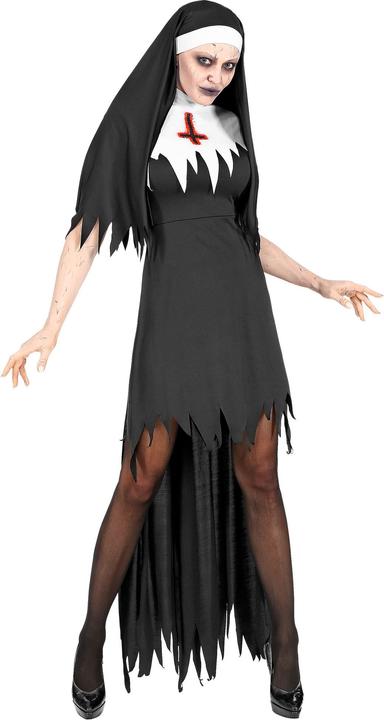 Image du produit Widmann Robe de nonne zombie avec jupe, cagoule (M)