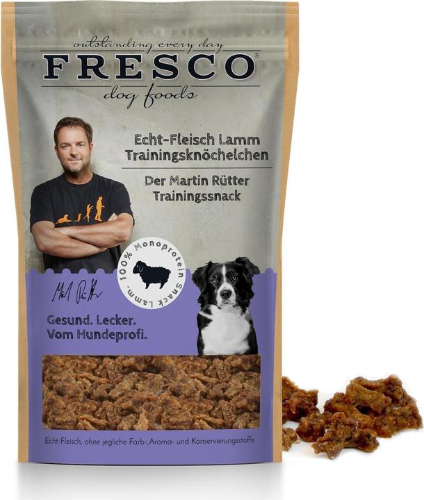 Produktbild Fresco Leckerli Martin Rütter Trainingsknöchelchen Lamm, 150 g (Adult, 1 Stk., 150 g)