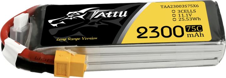 Gens Ace Battery Pack TATTU 2300mAh 11.1V 75C 3S1P Lipo with XT60 (11.10 V, 2300 mAh)