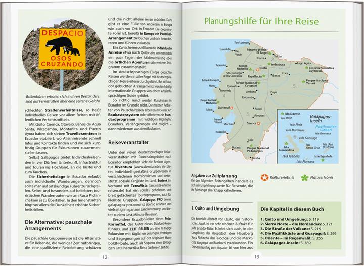 Actual product image Reise-Handbuch Reiseführer Ecuador, Galápagos-Inseln (German, Peter Korneffel, 2023)