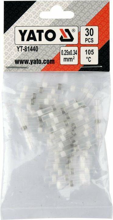 Actual product image Yato KOSZULKI TERMOKURCZLIWE Z CYNĄ 0,25-0,34mm2 30szt. (1 x)