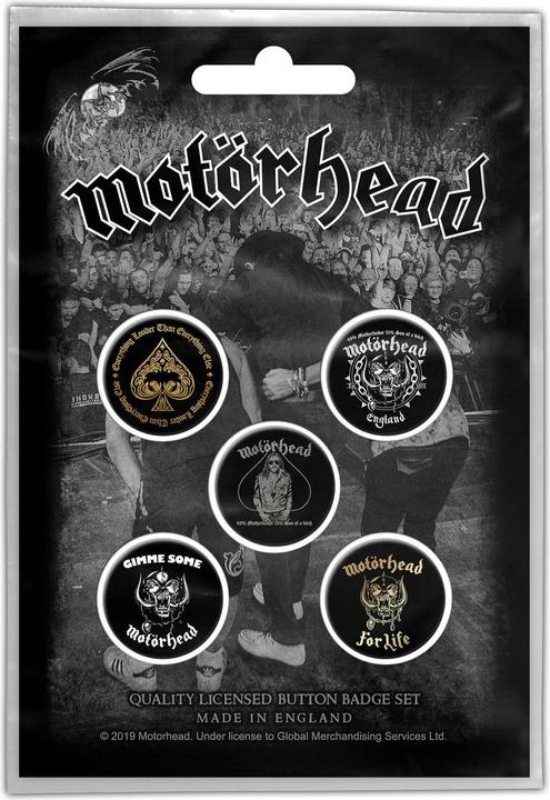 Motorhead Clean Your Clock Badge (Pack of 5)