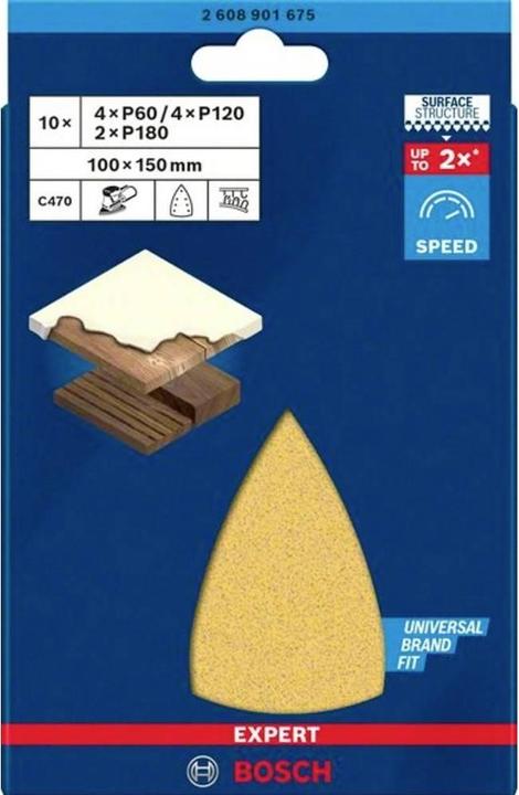 Actual product image Bosch Professional Zubehör Expert C470 (60, 120, 180)