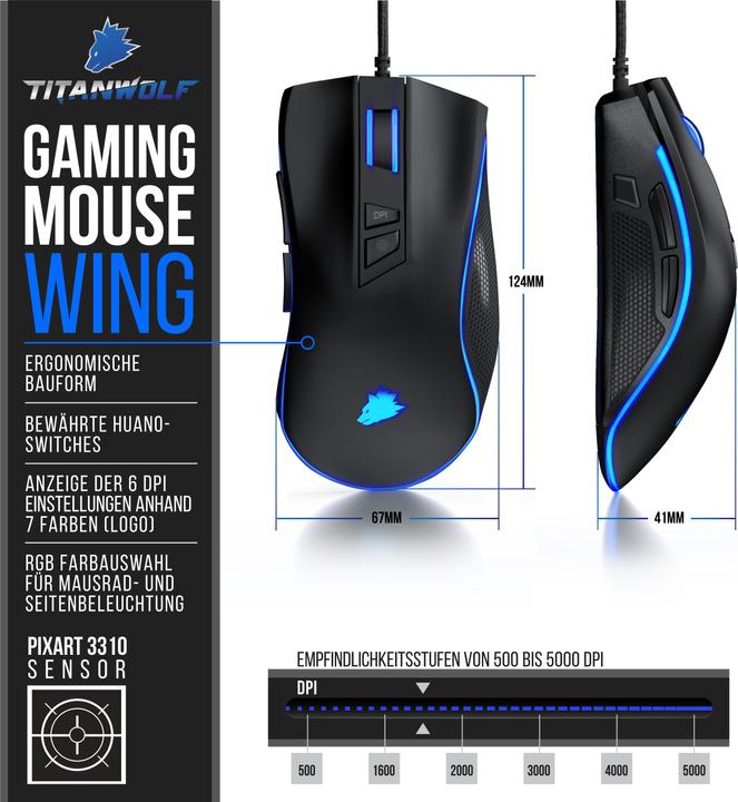 Immagine prodotto Titanwolf Wing (Cablato)