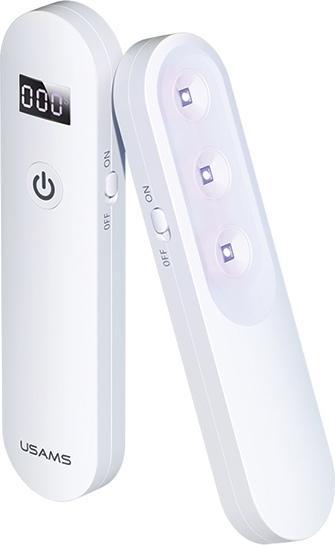 Produktbild Usams Lampa dezynfekująca mini UV-C ręczna sterylizator biały/white ZB159XDD01 (US-ZB159)