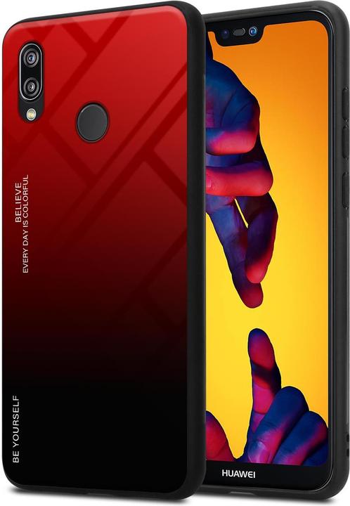 Produktbild Cadorabo TPU 2 Farben Glas Cover (Huawei P20 Lite)