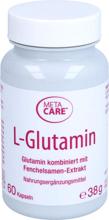 Image du produit Meta Care L-Glutamine en gélule 500 mg (60 pièce(s), Capsules, 60 g)
