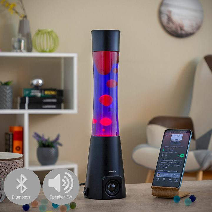Produktbild InnovaGoods Lavalampe mit Lautsprecher Maglamp (10 lm, E14)