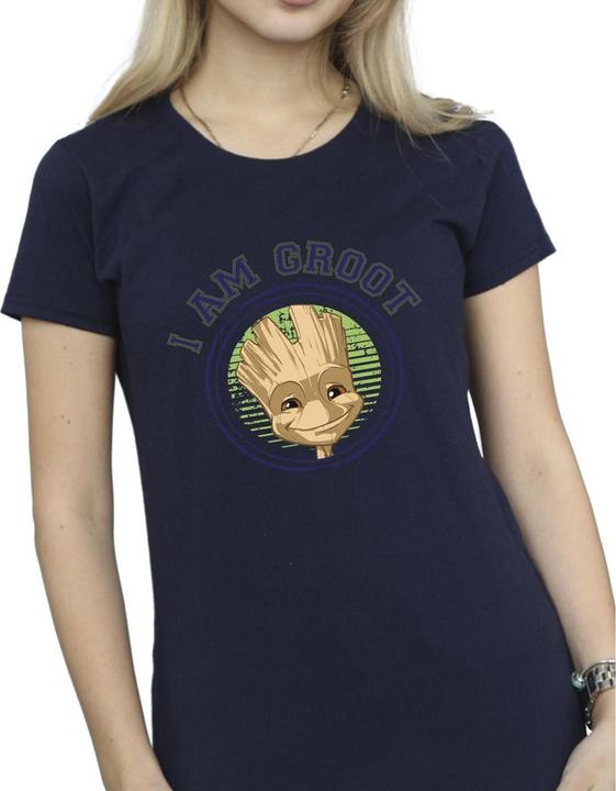 Actual product image Guardians of the Galaxy Womens/Ladies Groot Varsity Cotton T-Shirt (XXL)