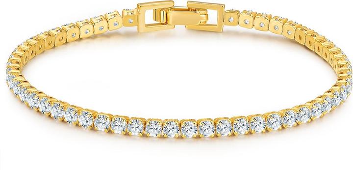 Image du produit Glanzstücke München Femmes argent sterling zirconium or jaune - 34422 (17 cm, Argent Sterling)