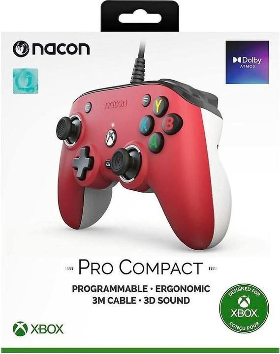 Immagine prodotto Nacon Gaming Pro Compact Controller (Xbox Series X, Xbox Serie S, Xbox One S, Xbox One X, Windows)