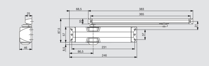 Immagine prodotto Dormakaba Ts 90 It 3-4 (Portafinestra, Porta d'ingresso, Porta di legno, Porta camera, Interno)