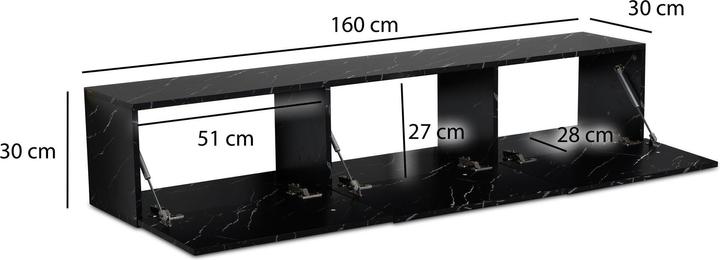 Produktbild FineBuy TV Schrank (160 x 30 x 30 cm)