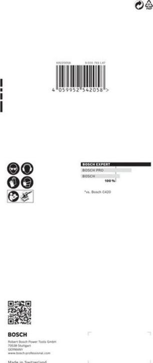 Productafbeelding Bosch Professional Zubehör Expert C470 Schuurpapier zonder gaten voor vlakschuurmachine, 93 x 230 mm, G 320, 10 st. (320)