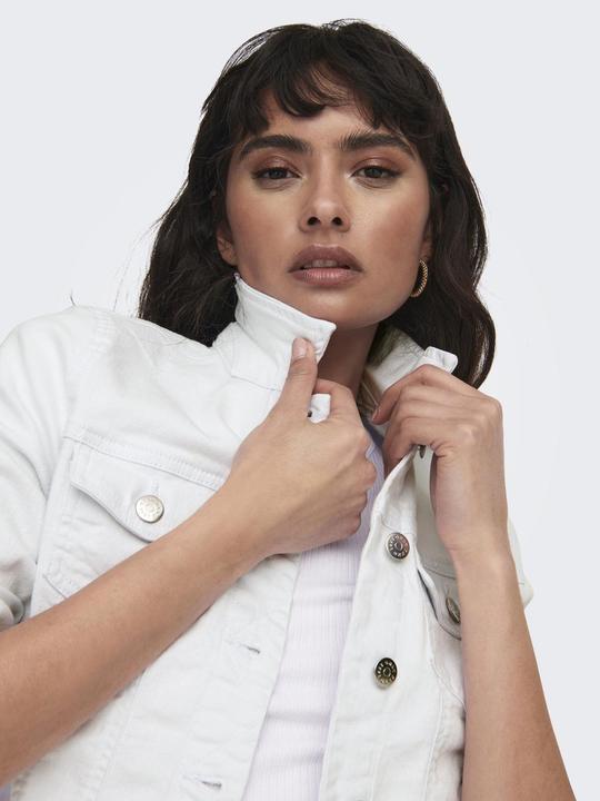 Immagine prodotto Only Polsini con colletto a scomparsa e giacca con bottoni in denim (L)