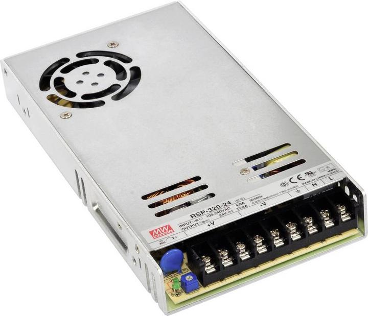 Produktbild MeanWell RSP-320-5 AC/DC-Einbaunetzteil 60 A 300 W 5 V/DC Ausgangsspannung regelbar (Überspannungsschutzadapter)