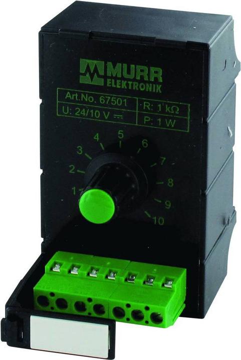 Produktbild Murr Elektronik MPOT Potentiometerbaustein 10K-Ohm/270 Grad Tragschiene Schraubklemmen