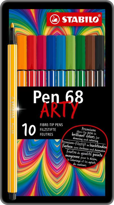 Produktbild STABILO Pen 68 (Mehrfarbig, 10 x)