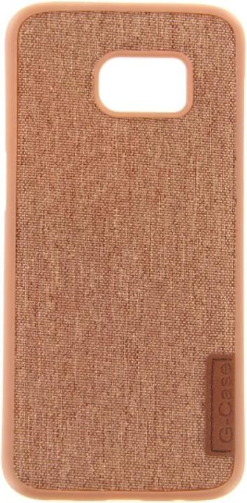 Produktbild OEM Silicone Case Textile for Samsung S7 Edge brown (Samsung Galaxy S7 Edge)