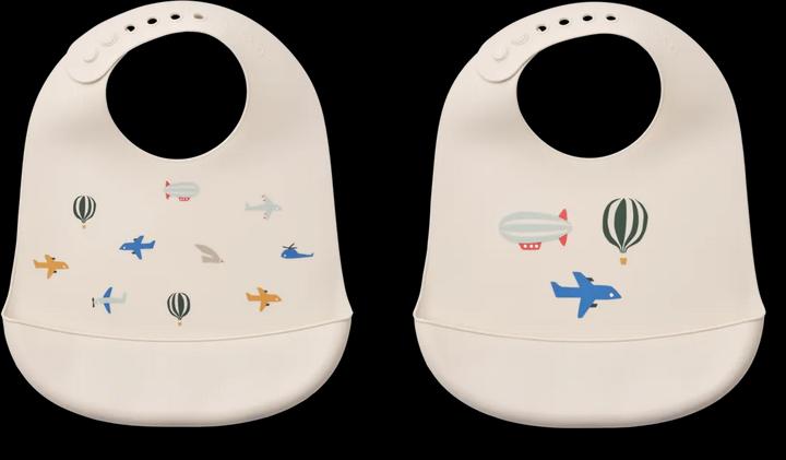 Actual product image Liewood Set Lätzchen Bib Tilda Aviator Ecru 2er Set