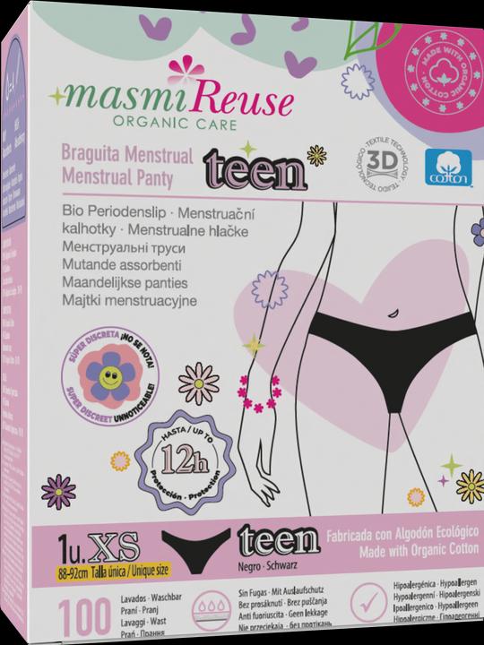 Masmi Bio Periodenslip Girls Grösse XS - Schwarz - Reuse (XS)
