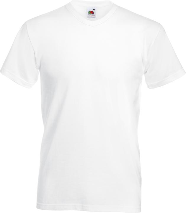 Actual product image Fruit of the Loom Valueweight Tshirt With V Neck Short Sleeves (4XL)