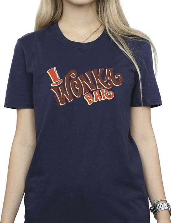 Immagine prodotto Willy Wonka & the Chocolate Factory Bar Logo Maglietta Ampia Donna (3XL)