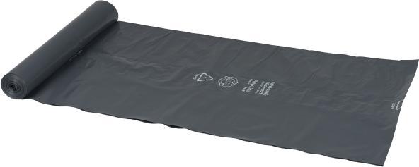 Produktbild Abena Abfallsäcke, 100 l, 70 x 110 cm, 55 my schwarz, Rolle mit 10 Stück.