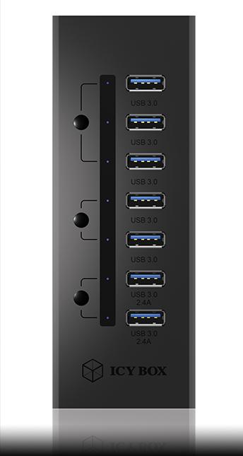 Actual product image Icy Box Ib-Ac6702 (USB-A, 7 ports)