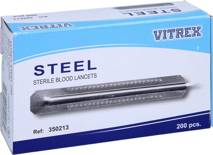 Produktbild Vivomed Blutlanzetten Metall einfach, 200 St LAN (Lanzette)