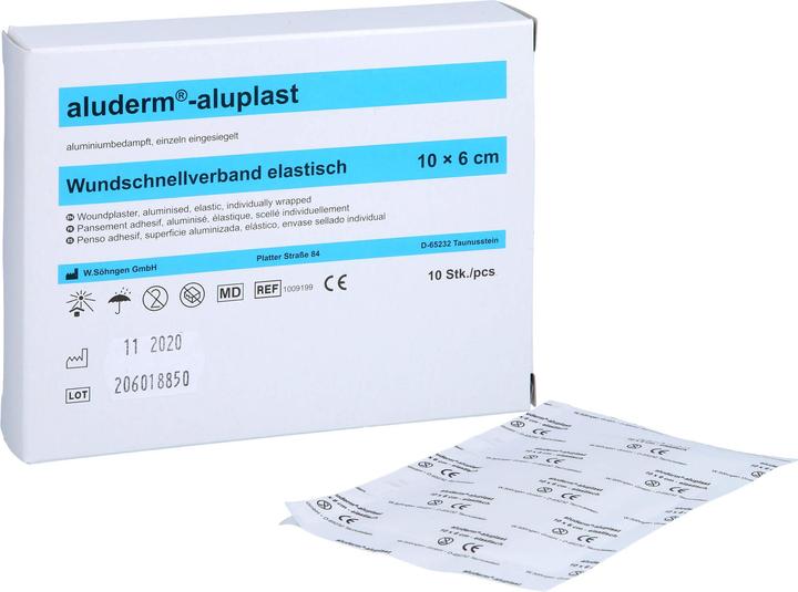 Produktbild Aluderm aluplast elastisch 1 m x 6 cm Wundauflage, 1 St. Pflaster (1 x)
