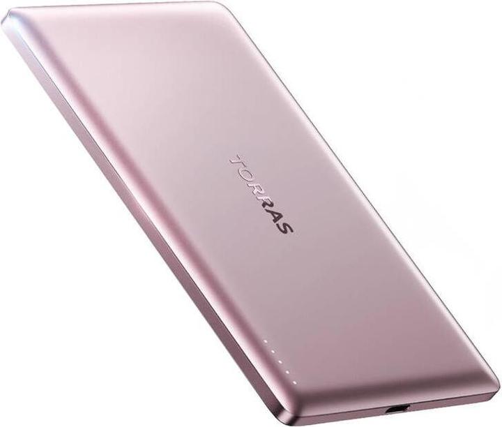 Actual product image Torras Minimag Power Bank Pink (5000 mAh, 18 Wh)