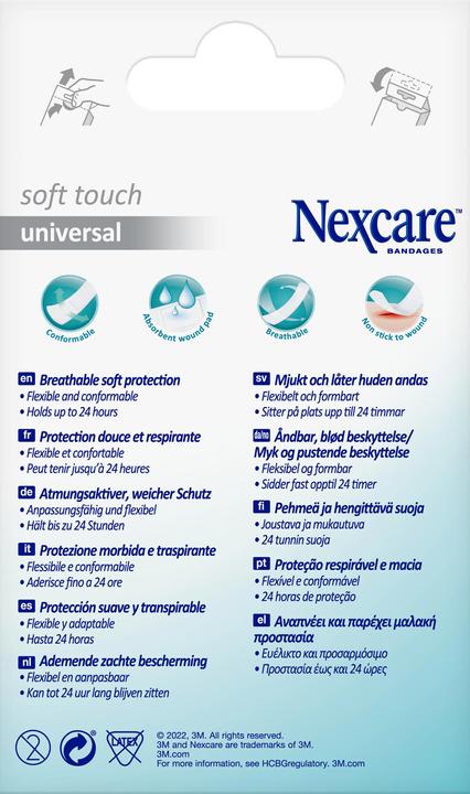 Nexcare Pflaster Soft Touch Universal 3 Grössen assortiert (20 x)