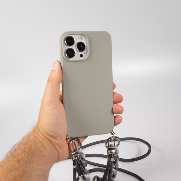 Image du produit PhoneLook Coque Gel silicone avec corde collier & chaîne de pierre décorative clair (Apple iPhone 13 Pro Max)